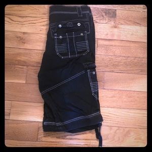 Black and white capris